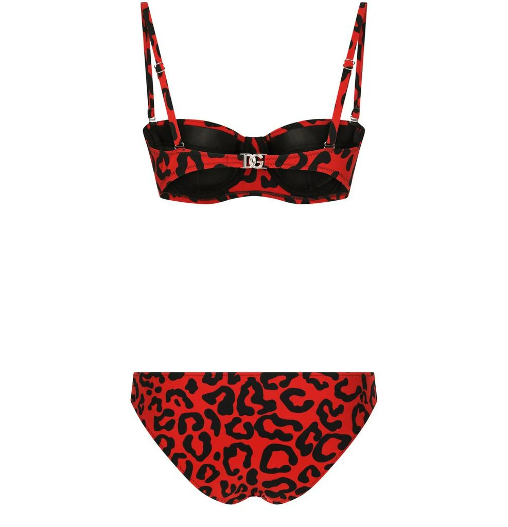 DOLCE & GABBANA Leopard-print balconette bikini 4