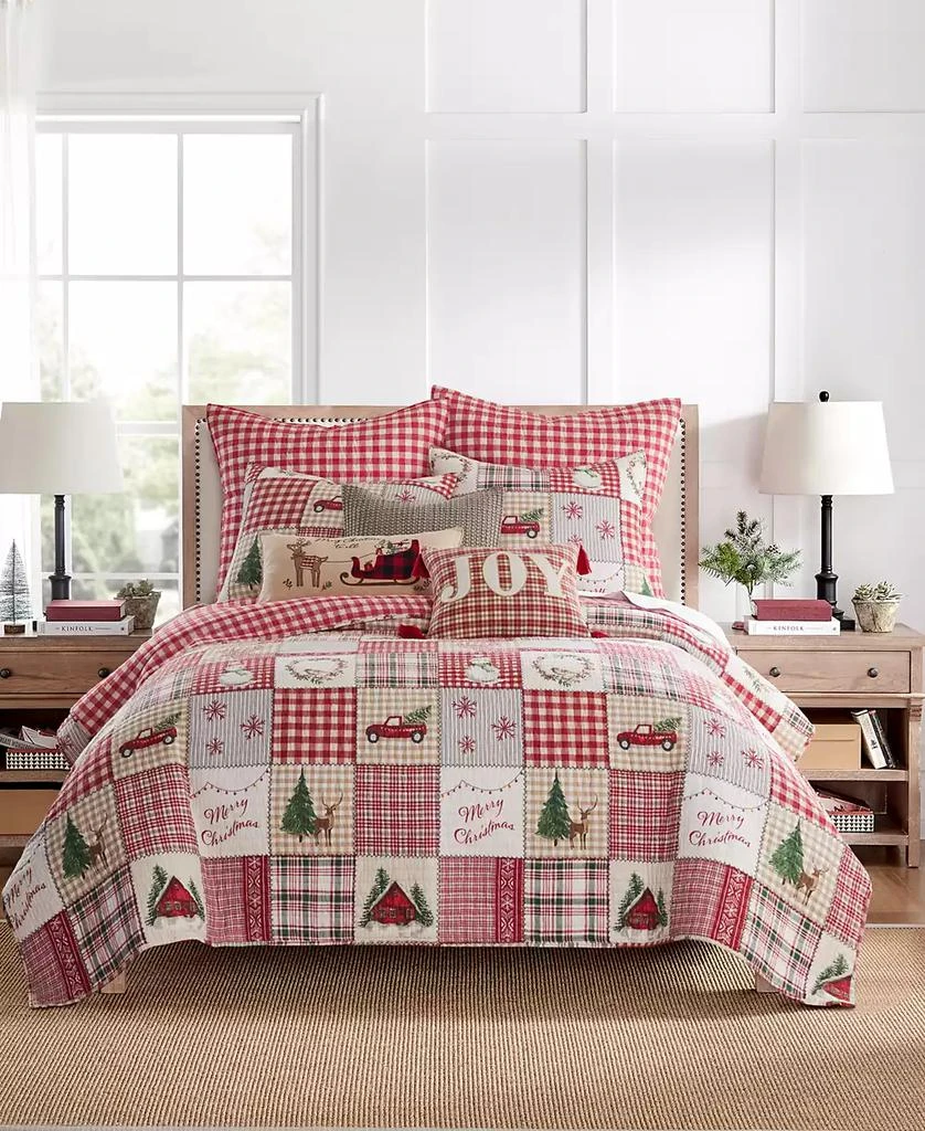 Levtex Home for Christmas Festive Plaid 2-Pc. Quilt Set