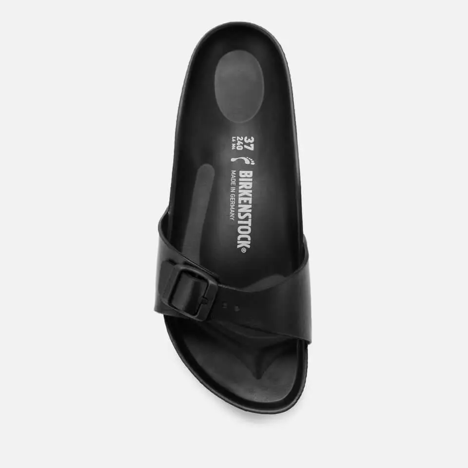 Birkenstock BIRKENSTOCK WOMEN'S MADRID SLIM FIT EVA SINGLE STRAP SANDALS - BLACK 3