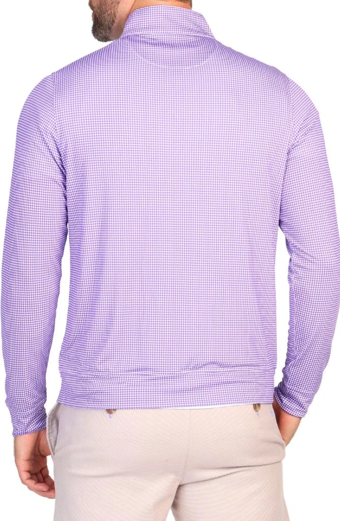TailorByrd Houndstooth Print Quarter Zip Performance Pullover 2