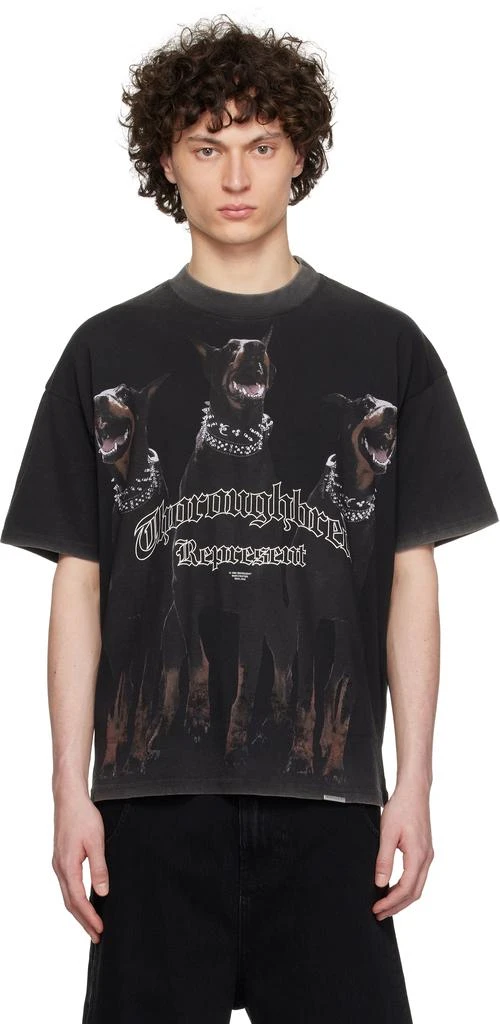 Represent Black 'Thoroughbred' T-shirt 1