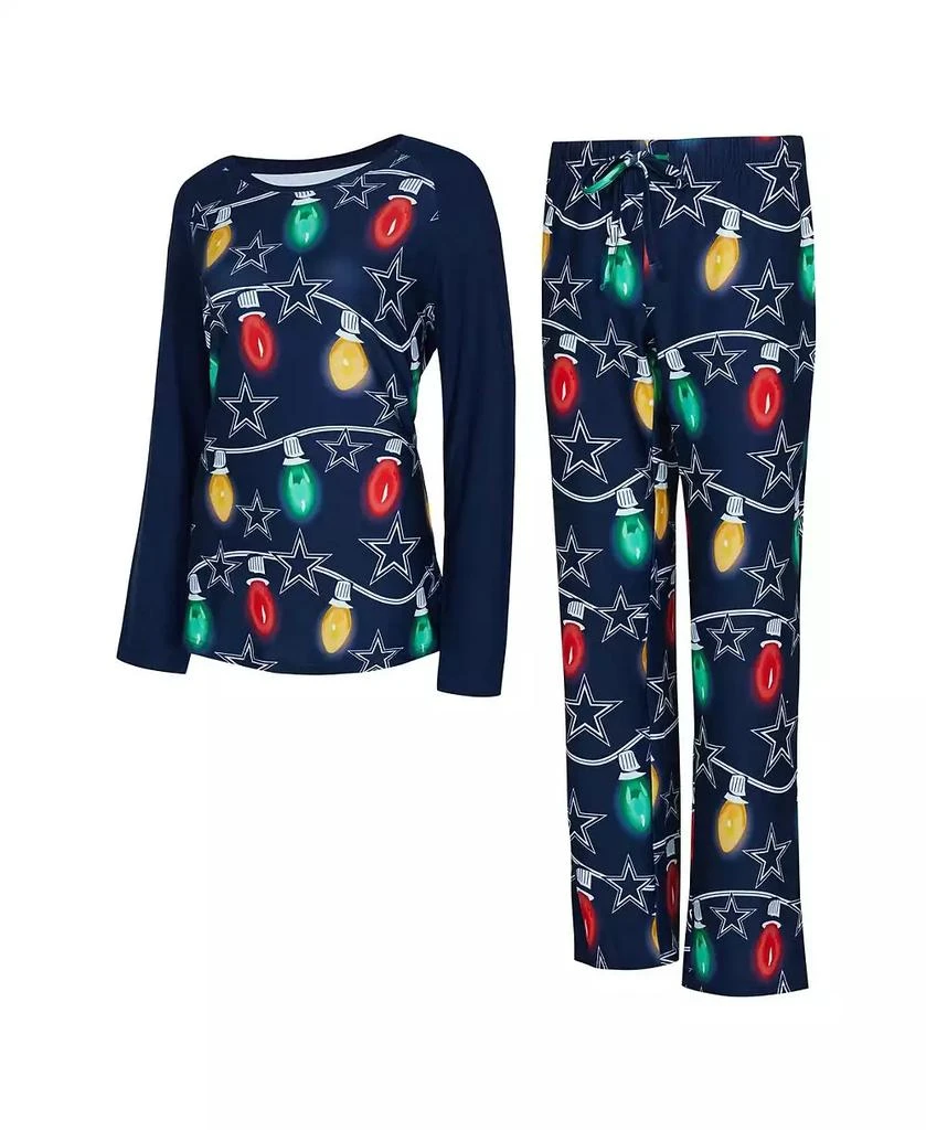 Concepts Sport Women's Navy Dallas Cowboys Garland Knit Pajama Set 1