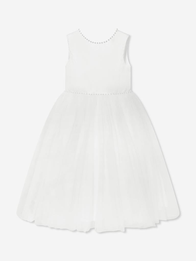 Sarah Louise Sarah Louise Girls Ceremonial Ballerina Length Dress in Ivory