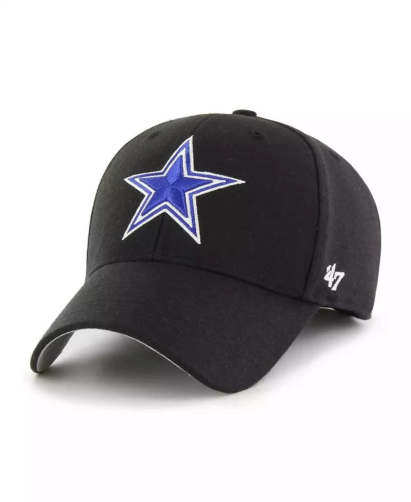 47 Brand Men's Black Dallas Cowboys MVP Adjustable Hat 1