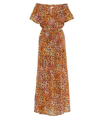ANNA KOSTUROVA Leopard-print silk maxi dress