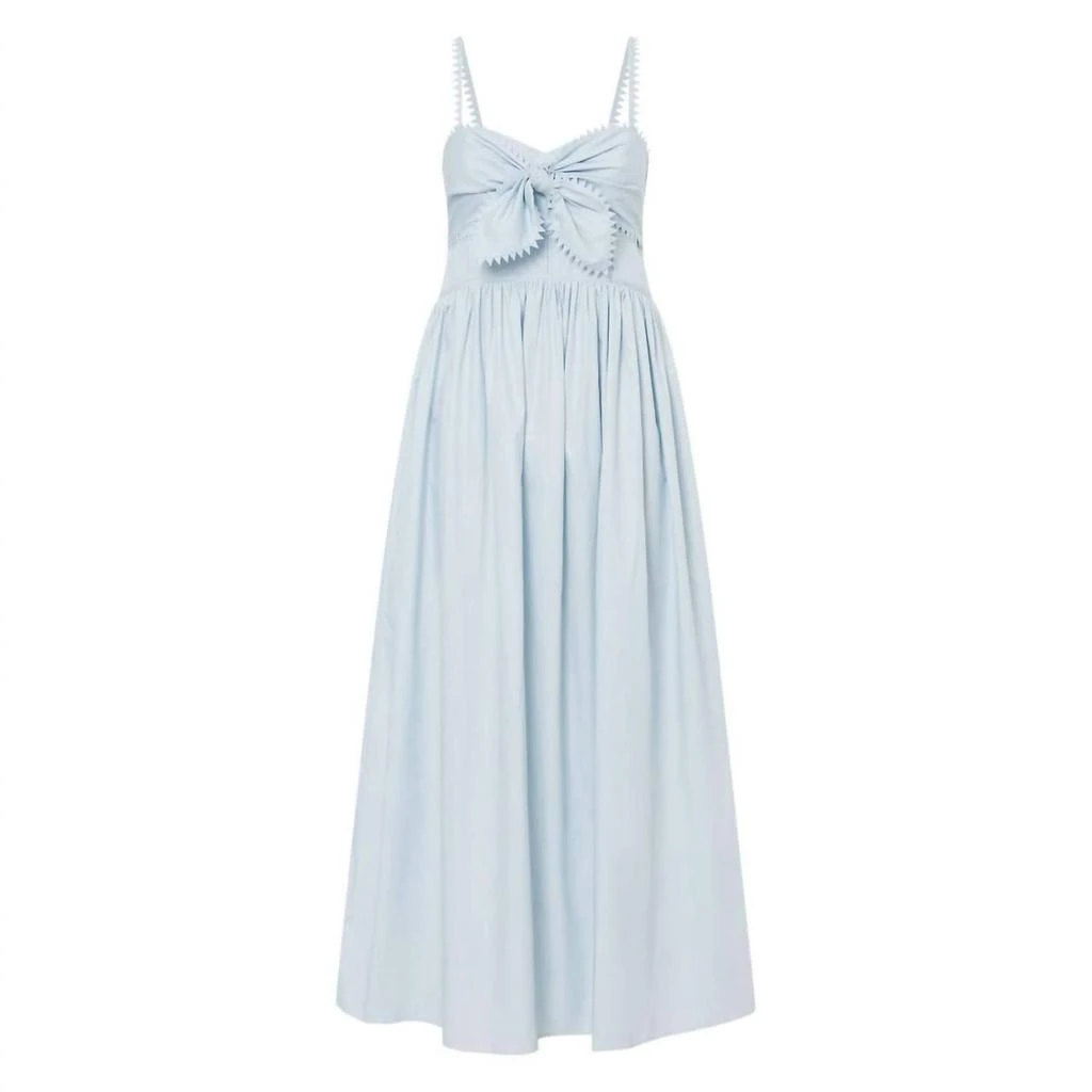 Oroton Lace Trim Sundress In Blue 5