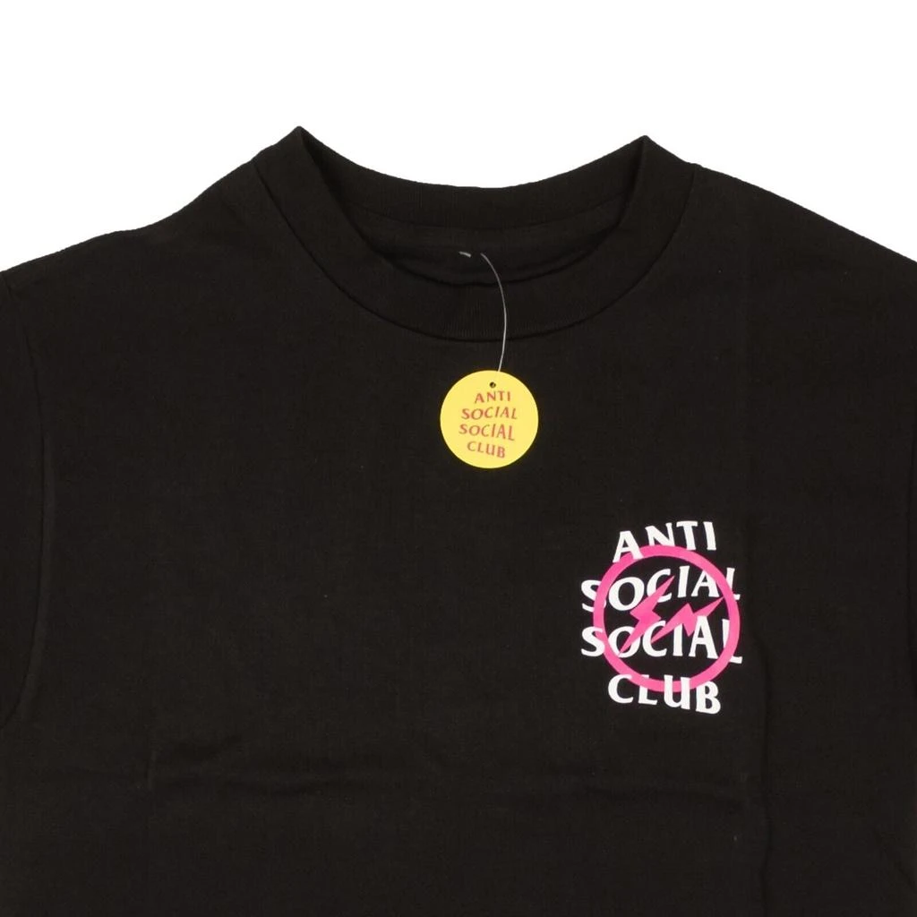 Anti Social Social Club Black And Pink Fragment Bolt T-Shirt 3