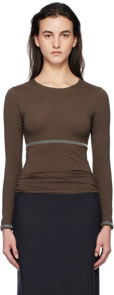 Paloma Wool Brown Bamboo T-shirt 1