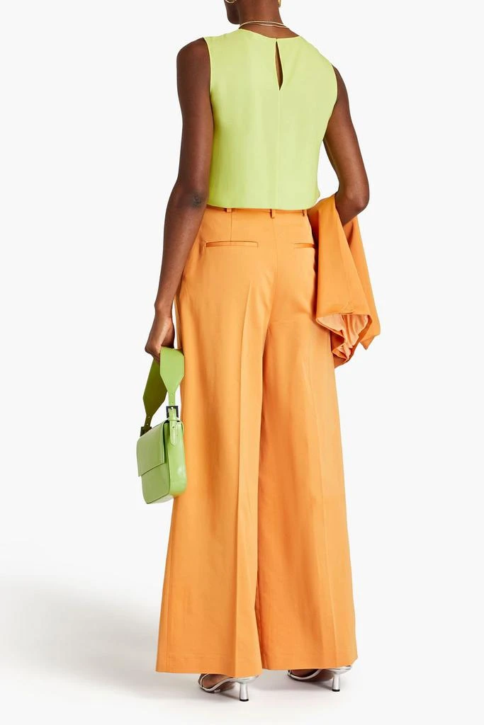 Loulou Studio Lehen pleated satin wide-leg pants 3