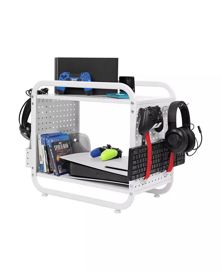 Mythinglogic Metal Gaming Console Storage Organizer and Controller Holder