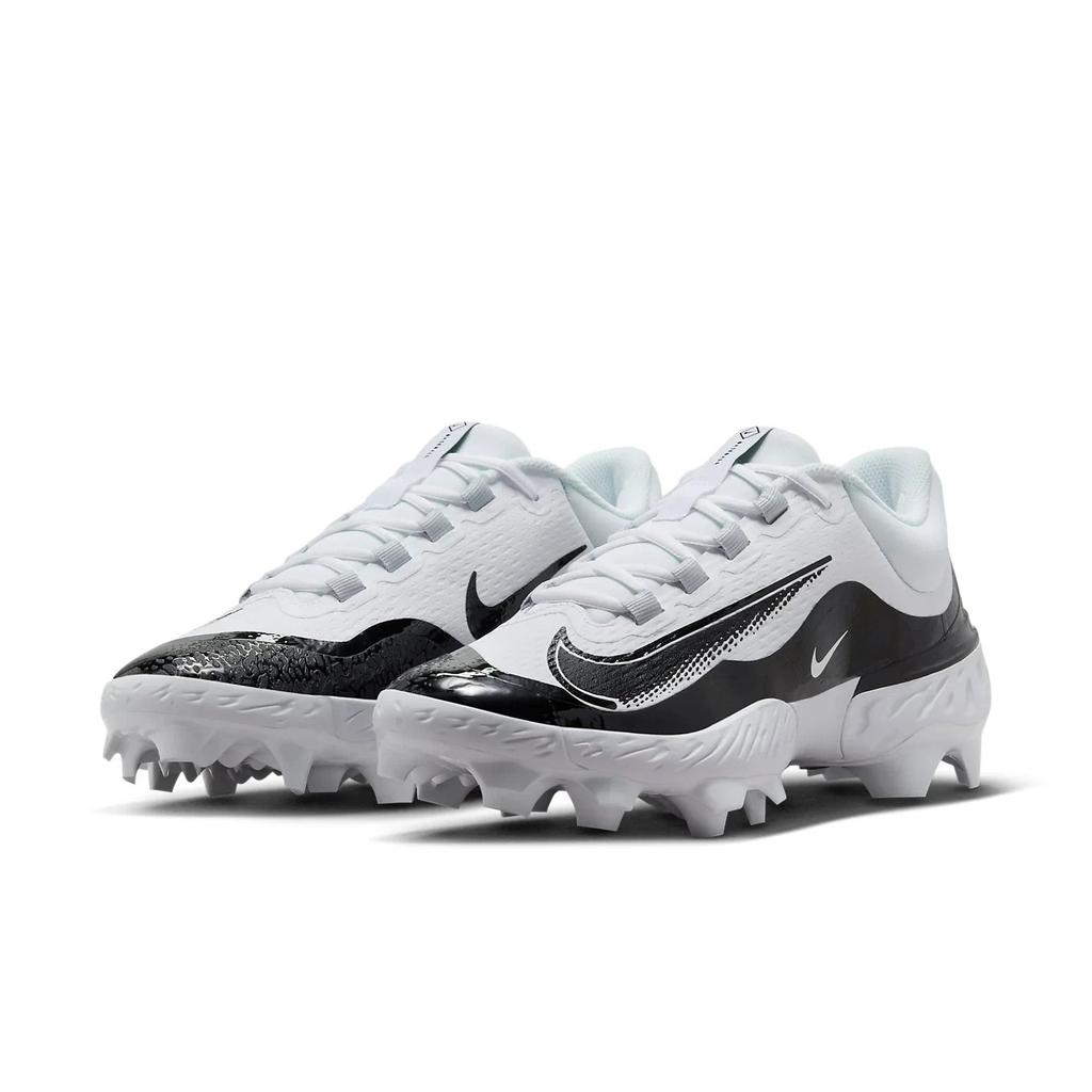NIKE Alpha Huarache Elite 4 Low MCS FD6255-101 Men White Baseball Cleats ACAD361