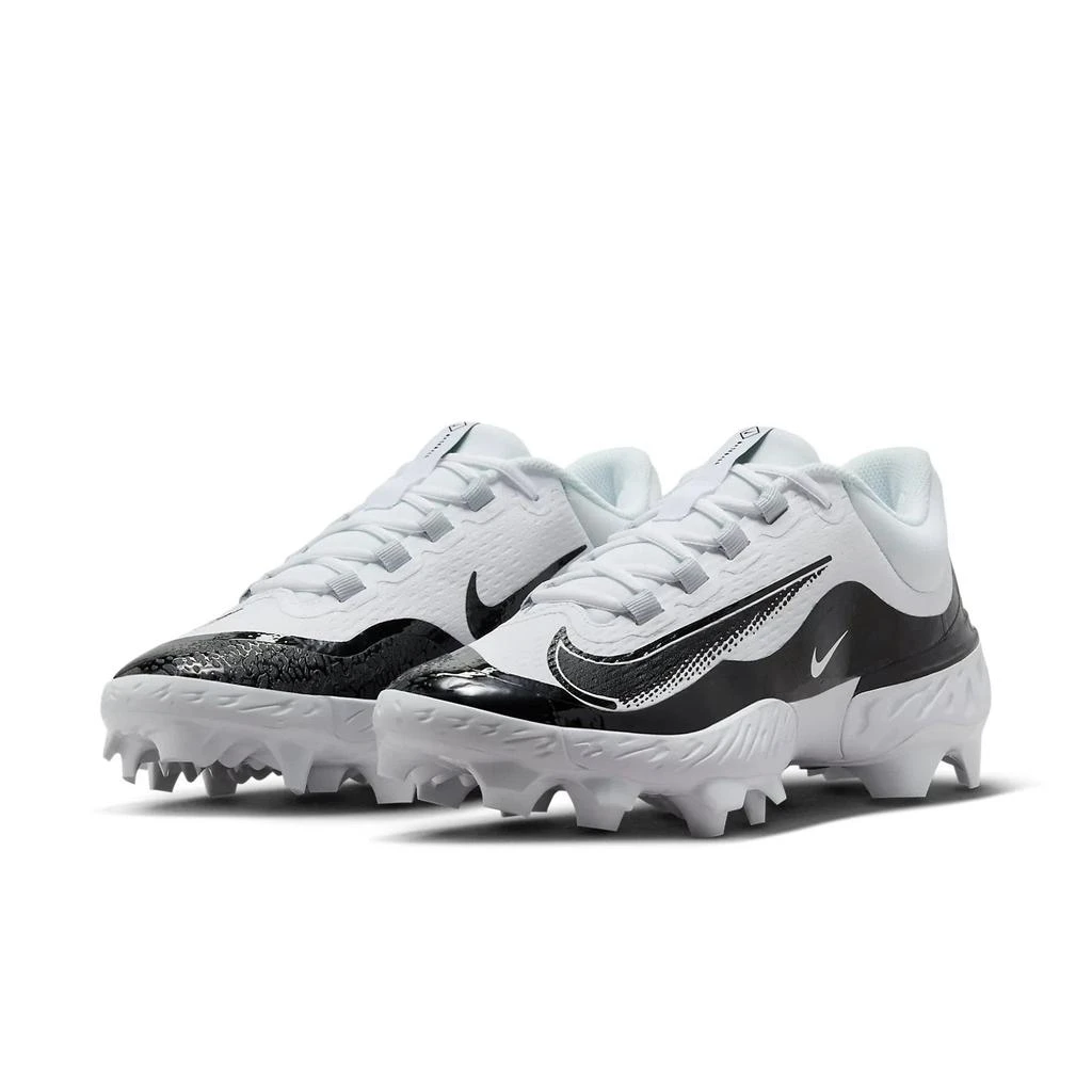 NIKE Alpha Huarache Elite 4 Low MCS FD6255-101 Men White Baseball Cleats ACAD361 1