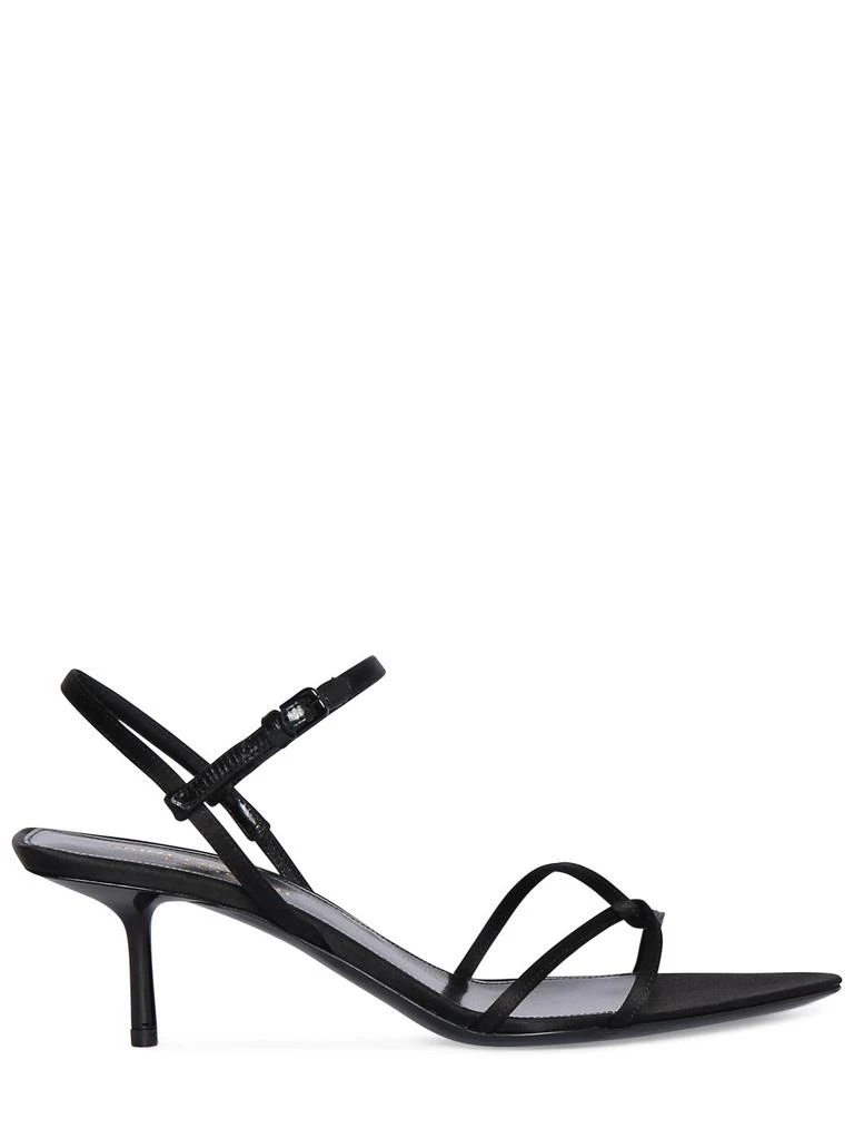 Yves Saint Laurent 55mm Clara Crepe Satin Sandals 1