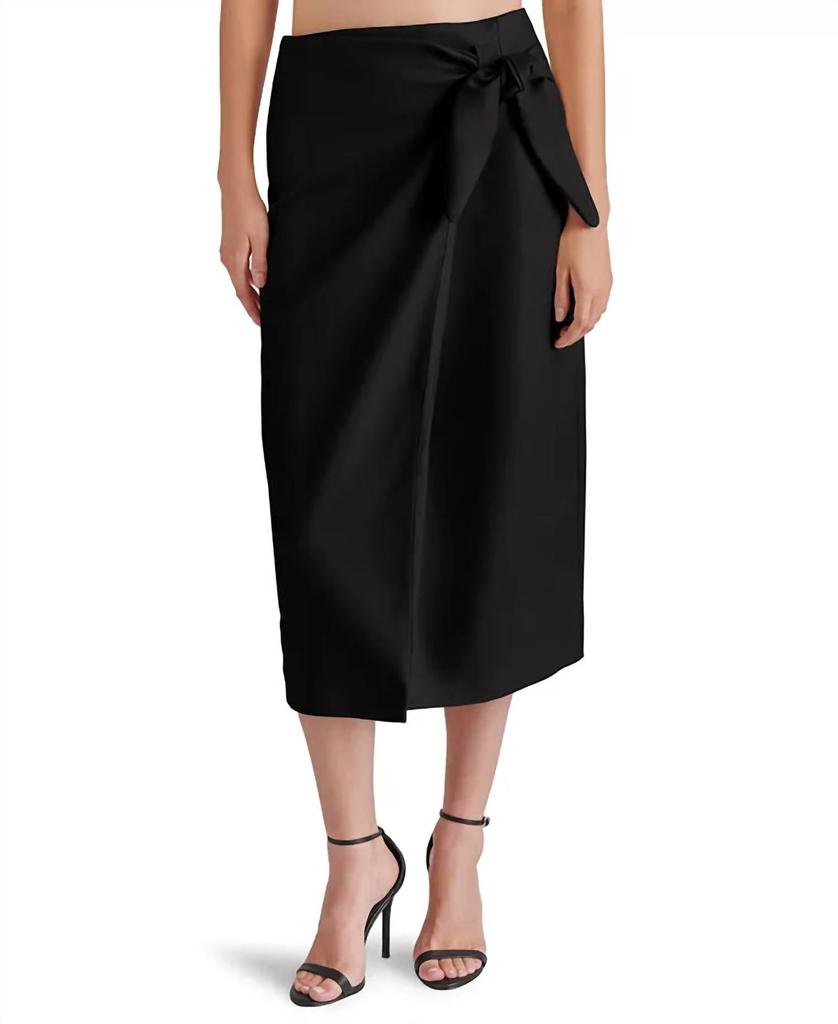 Courrèges Black midi skirt with draping - Dresses & Skirts