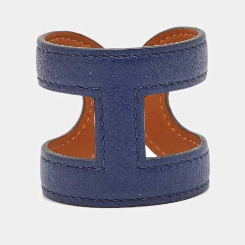 Hermes Hermes Ano Leather Cuff Bracelet 3