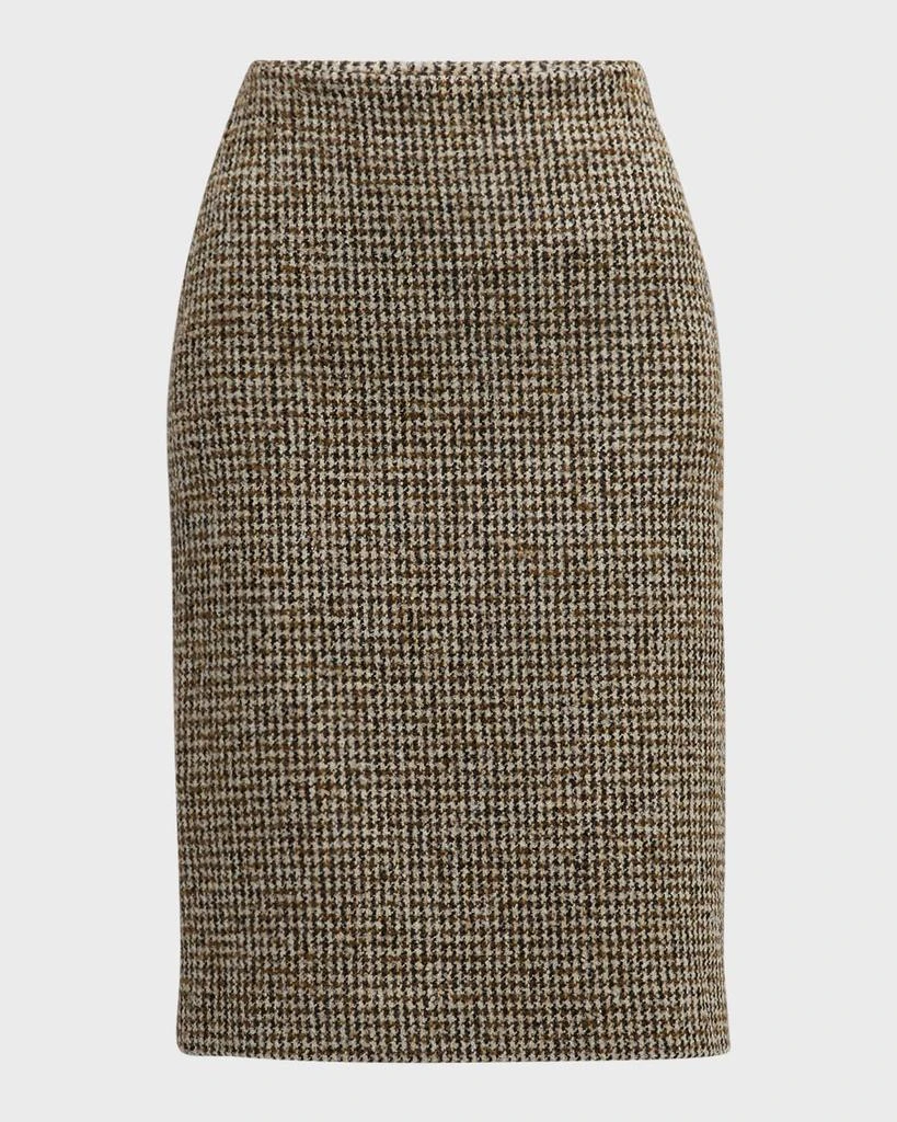 A.L.C. Cara Straight Houndstooth Skirt 1