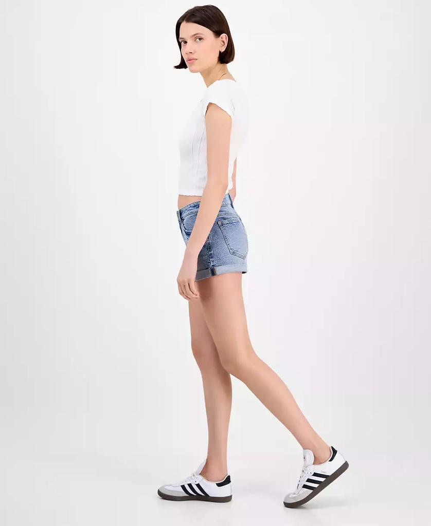 Celebrity Pink Juniors' Mid-Rise Cuffed Shorts