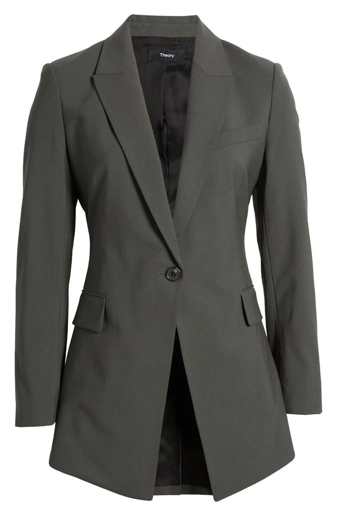 Theory Stretch Wool Cutaway Blazer 5