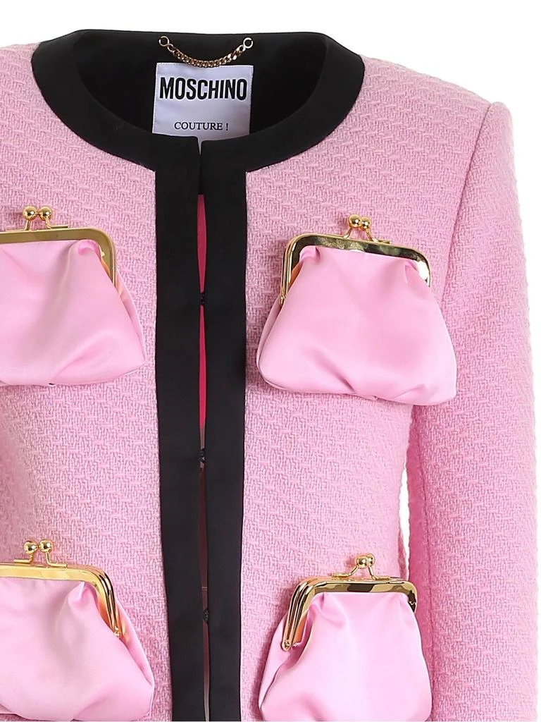 Moschino Moschino Purse Detailed Two-Tone Jacket 4