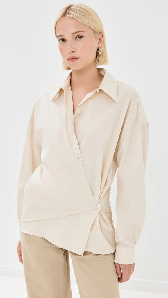 Lemaire Straight Collar Twisted Shirt 1