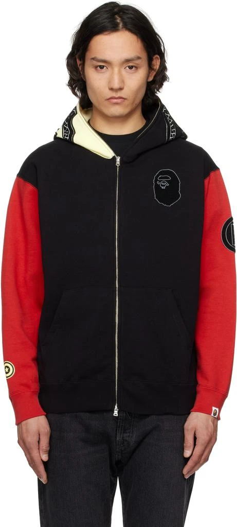 Bape Black & Red China Shark Full Zip Hoodie 1