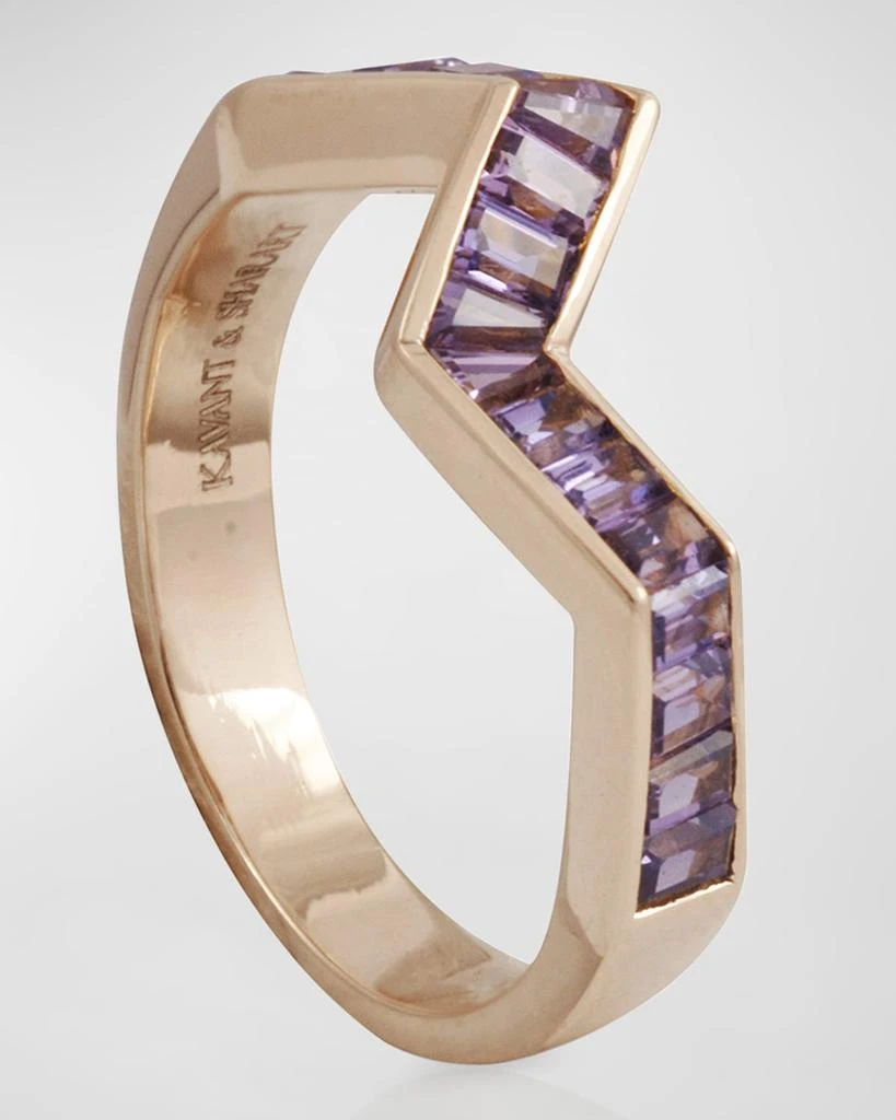 Kavant
Sharart Origami Ziggy Pink Sapphire Ring in 18K Rose Gold