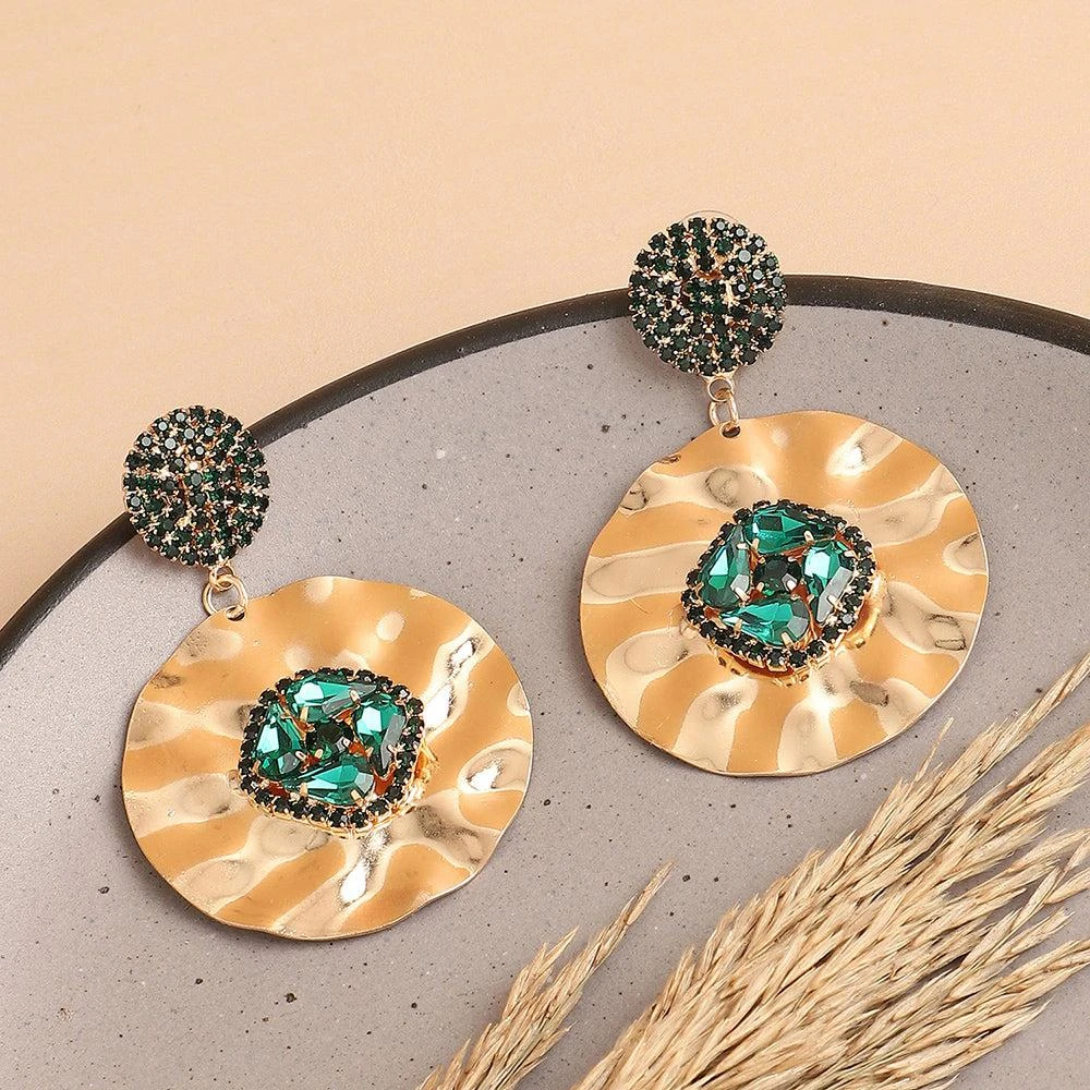 SOHI Women's Circular Drop Earrings 2