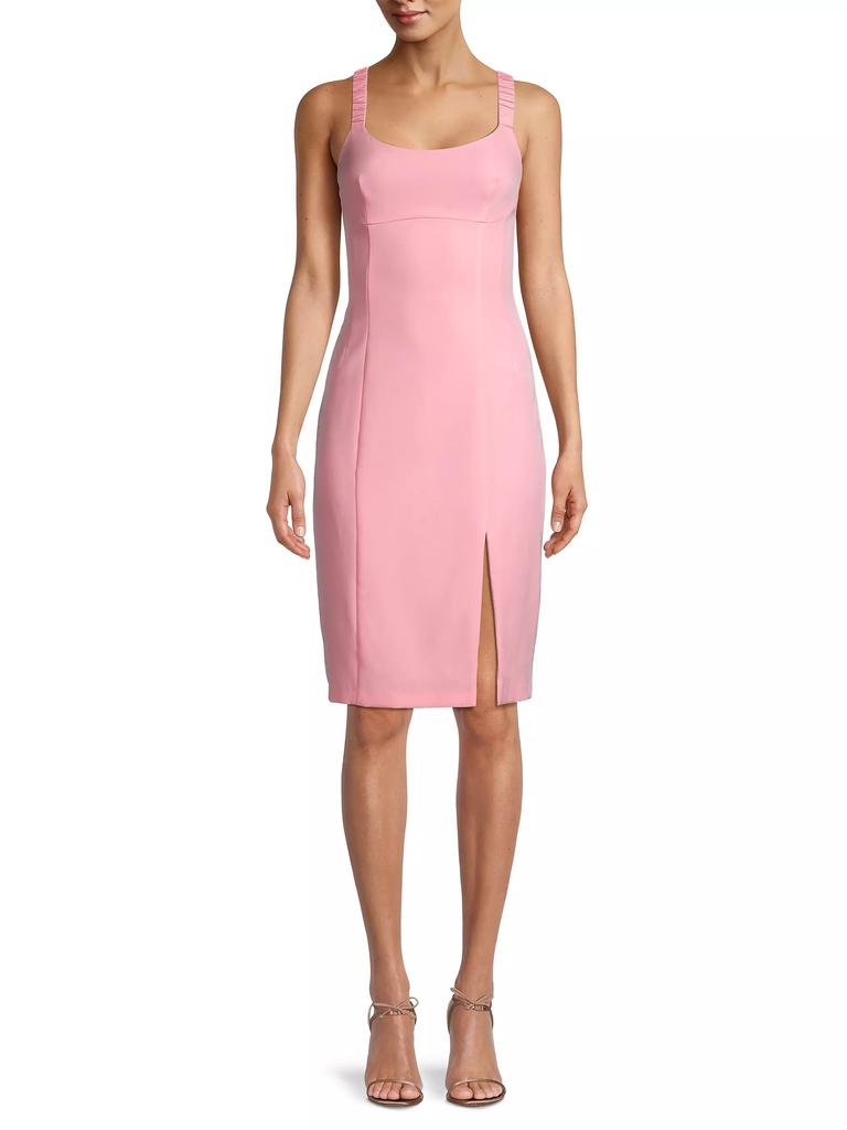 Laundry by Shelli Segal Ruched-Strap Sheath Dress