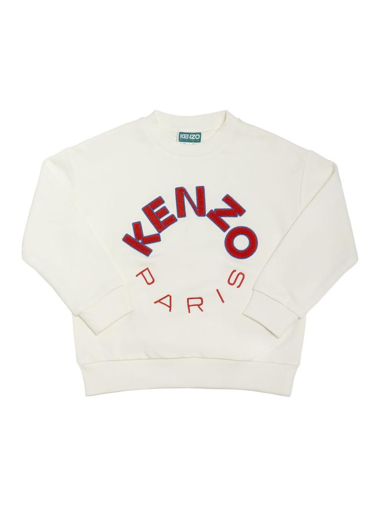 KENZO KIDS Cotton Crewneck Sweatshirt