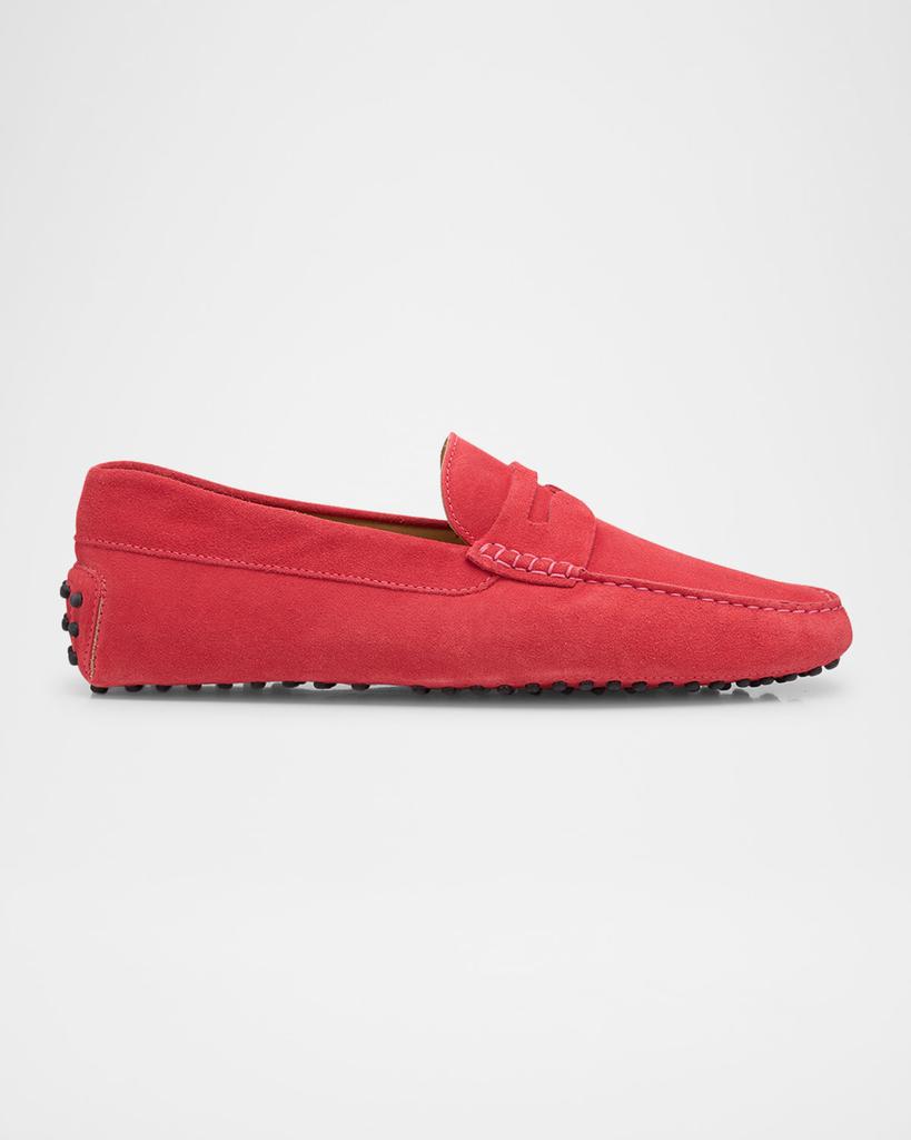 Paul Stuart Men's Dario Suede Driving-Sole Penny Loafers