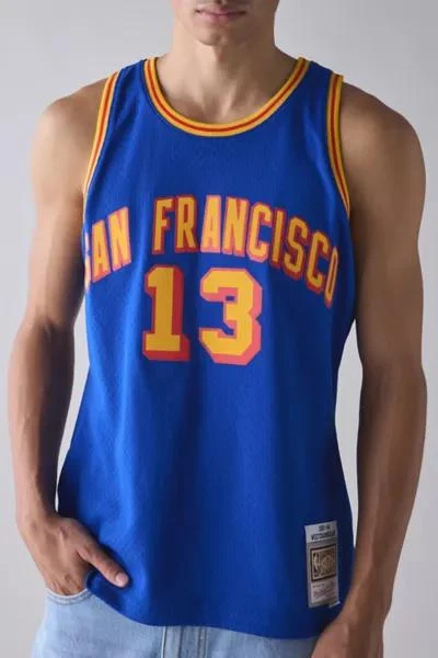 Mitchell & Ness Mitchell & Ness NBA San Francisco Warriors 1963 Wilt Chamberlain Basketball Jersey Tank Top 1