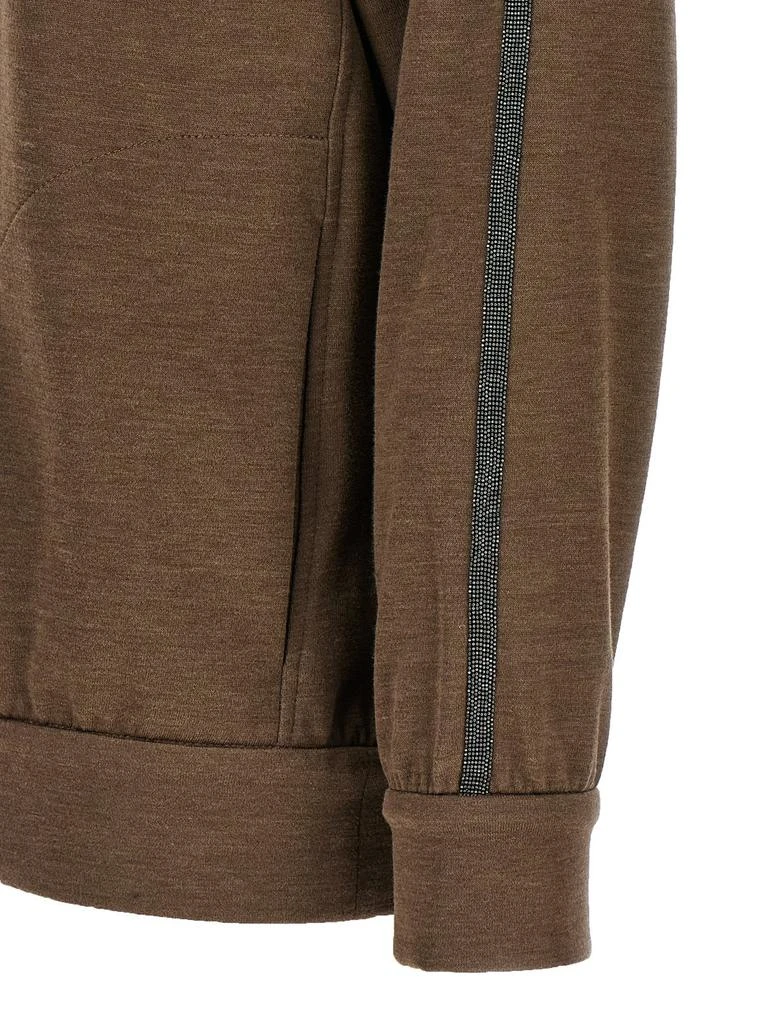 Brunello Cucinelli Brunello Cucinelli Zip-Up Long Sleeved Sweatshirt 4