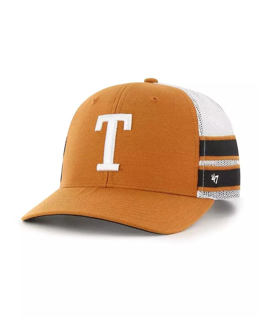 47 Brand Men's Texas Orange Texas Longhorns Straight Eight Adjustable Trucker Hat 1