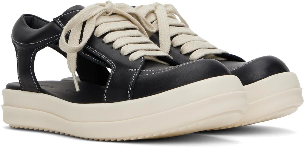 Rick Owens Black Hollywood Hollowed Vintage Sneaks Sneakers 4