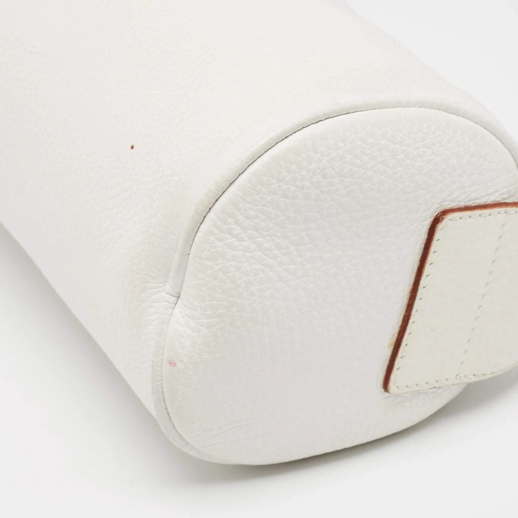 Burberry Burberry White Leather Cylinder Shoulder Bag 13