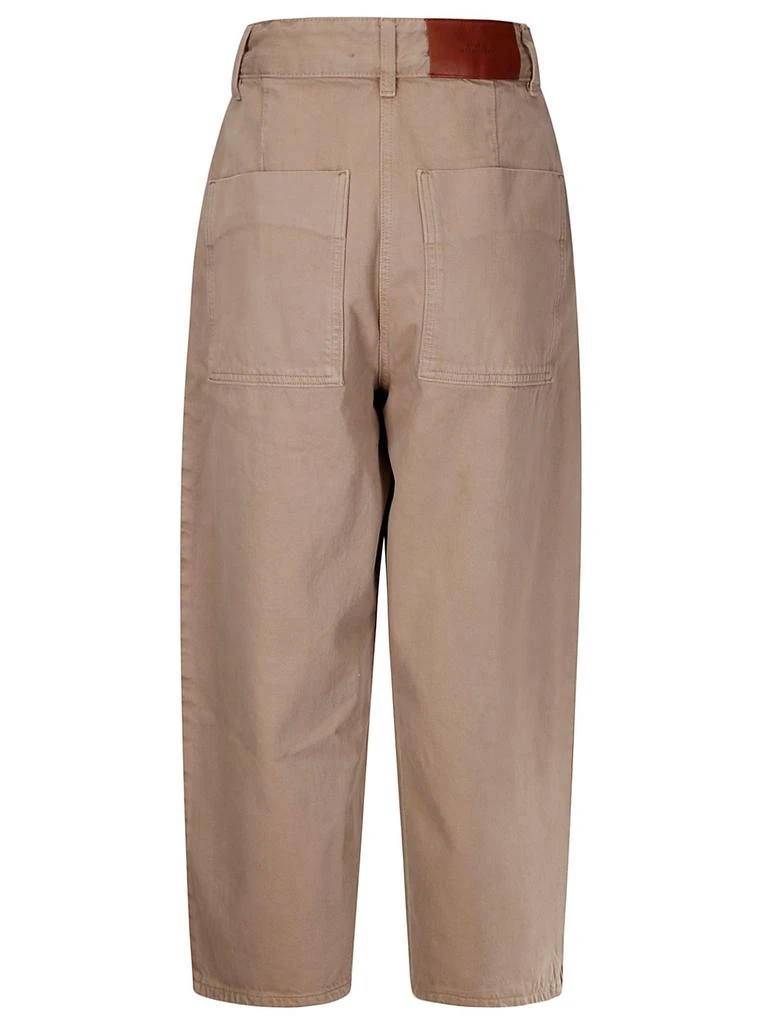 Studio Nicholson Studio Nicholson Logo Patch Cropped Wide-Leg Jeans 2