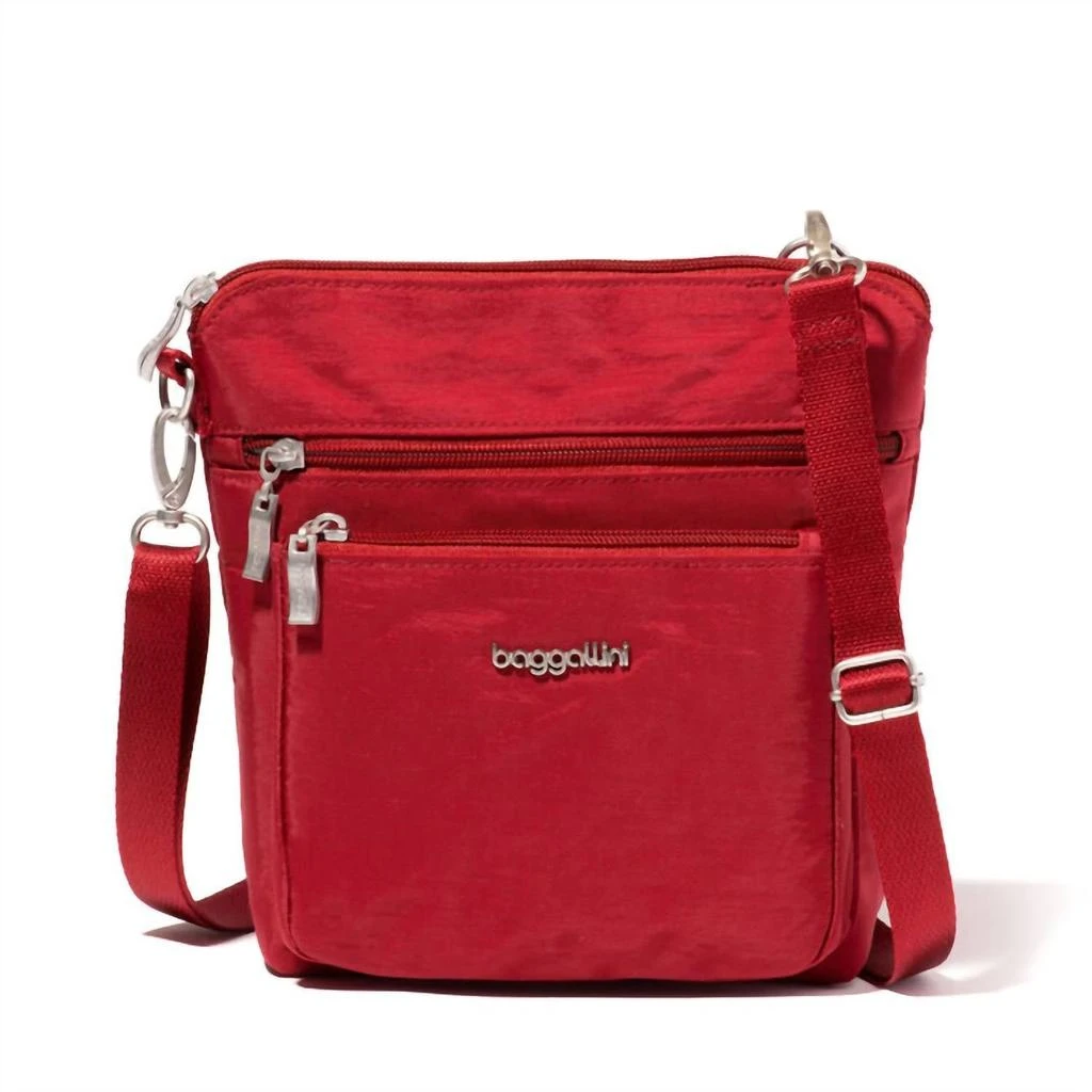 Baggallini Modern Pocket Crossbody Bag In Crimson Red 1