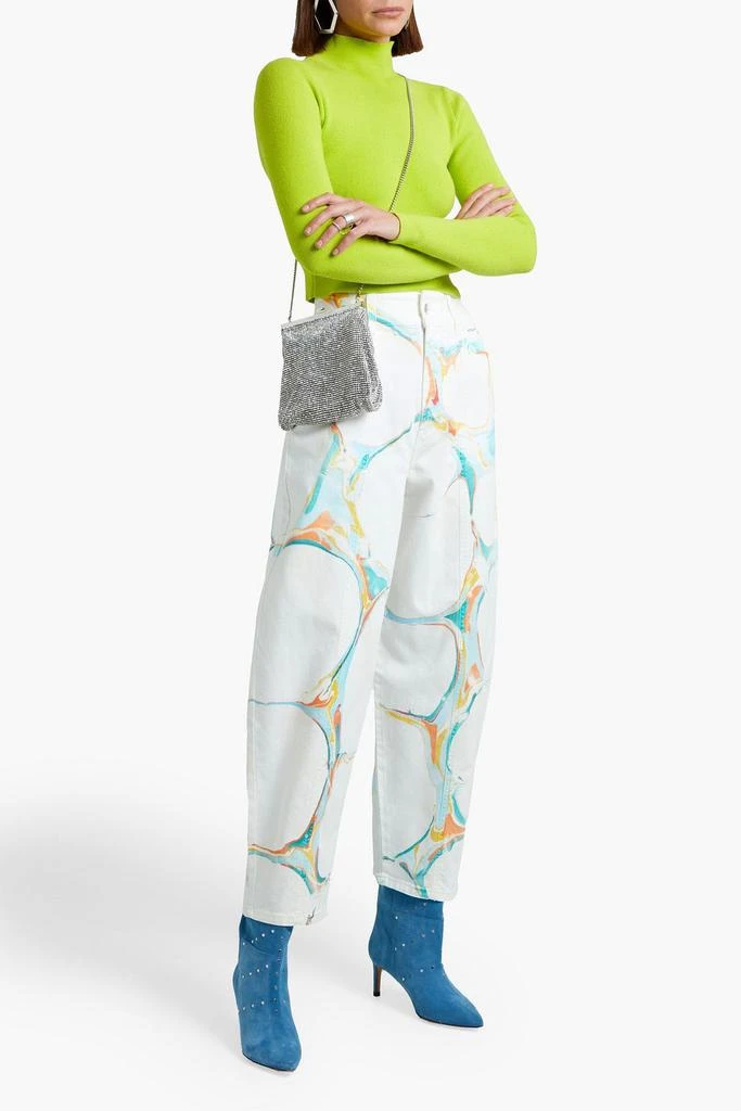 Stella McCartney Painted high-rise tapered jeans 2