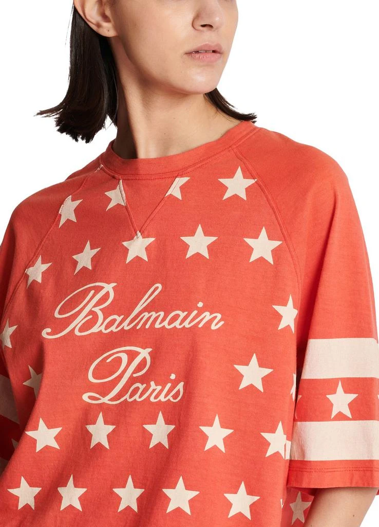 Balmain Balmain Signature Stars T-Shirt 4