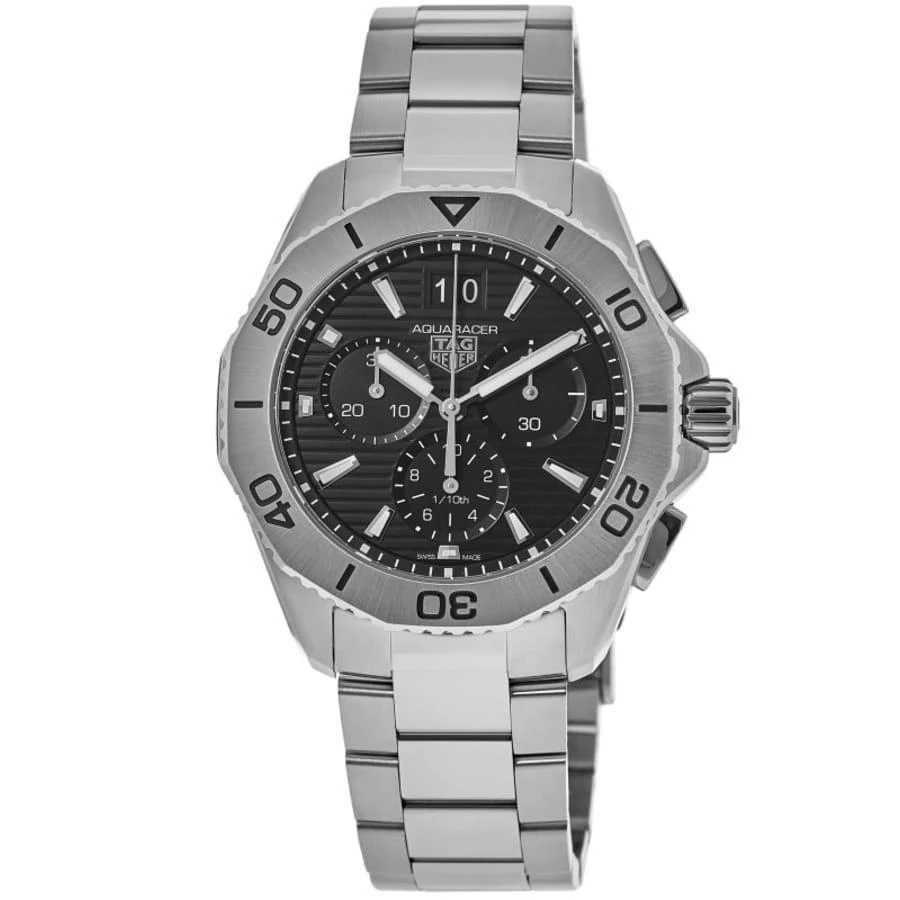 TAG Heuer Aquaracer Professional 200 Date Quartz Chronograph Black Dial Steel Men's Watch 1