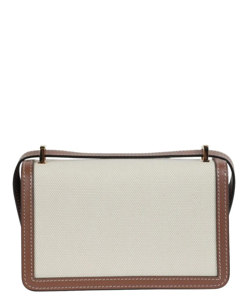 Burberry Mini Leather-Trimmed Canvas Shoulder Bag 5