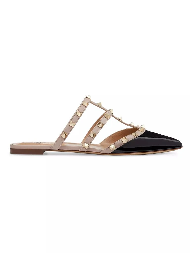 Valentino Rockstud Patent-Leather Mules 1