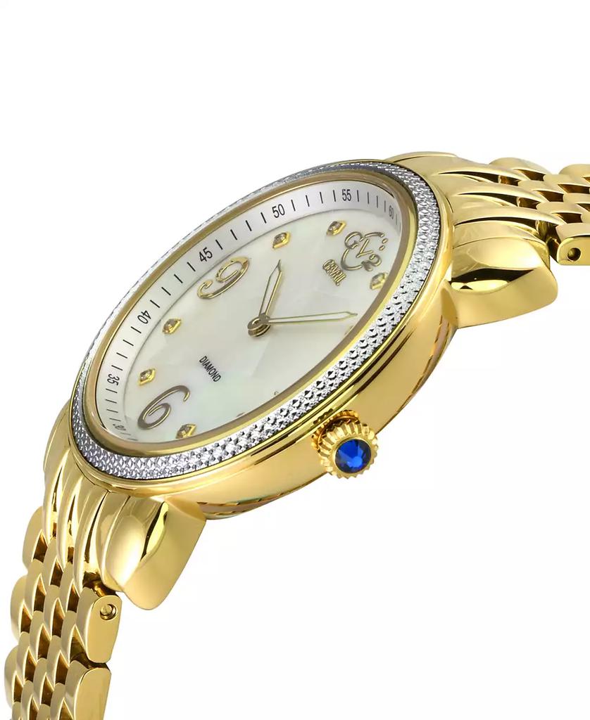 Gevril Women's Ravenna Swiss Quartz Gold-Tone Stainless Steel Watch 37mm