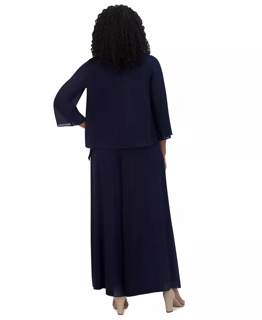Jessica Howard Petite Sequin Jumpsuit & Jacket Set 2