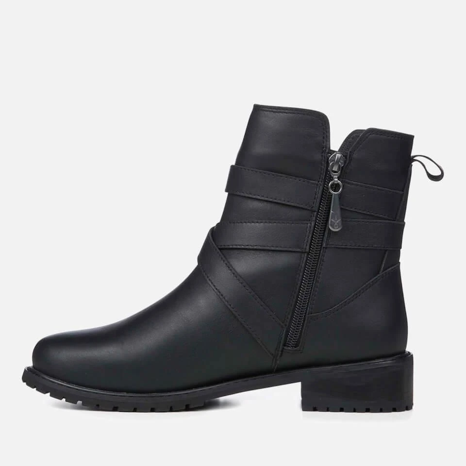 EMU Australia EMU AUSTRALIA WOMEN'S BOWEN LEATHER BIKER BOOTS 3