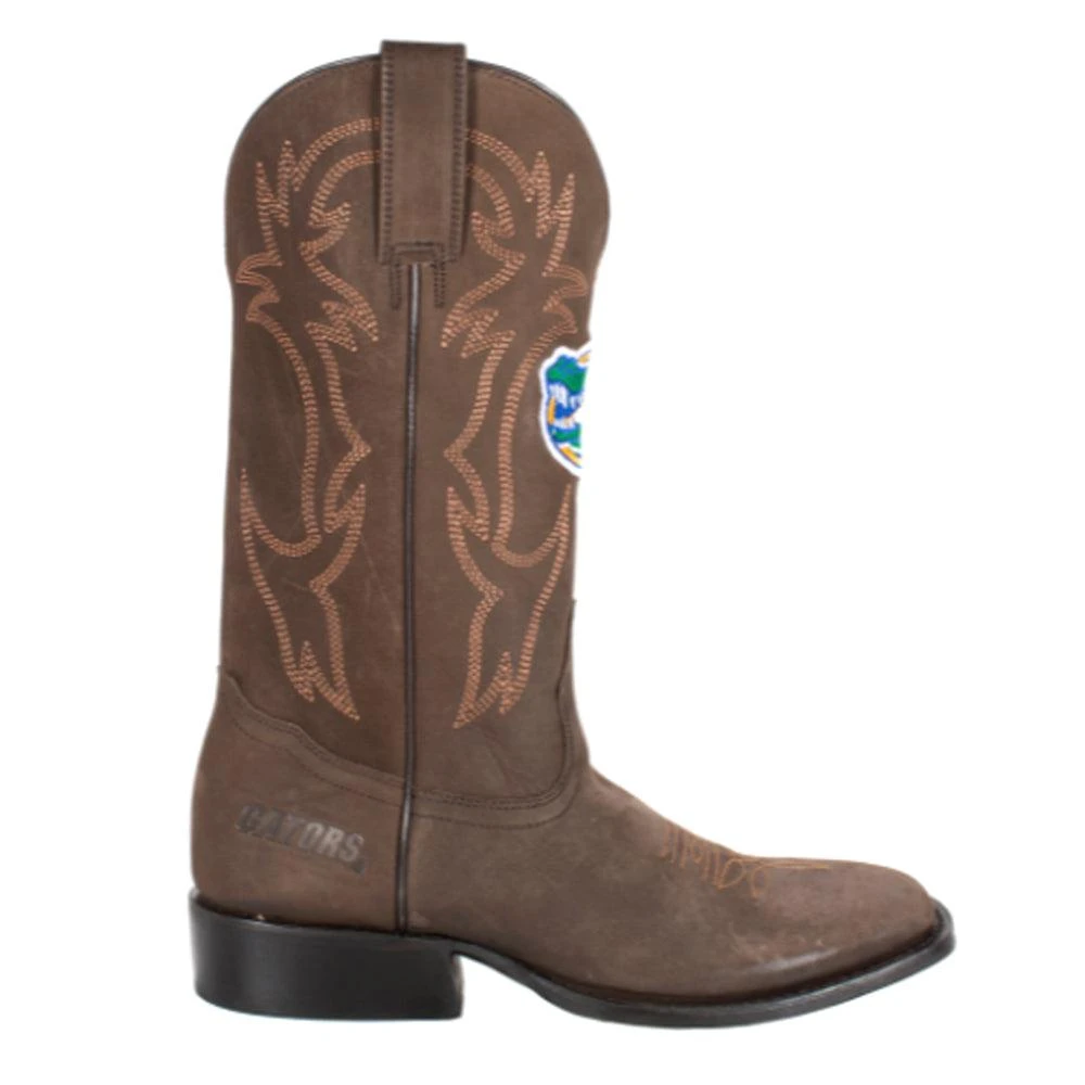 Gameday Boots University of Florida Embroidered Round Toe Pull On Cowboy Boots 1