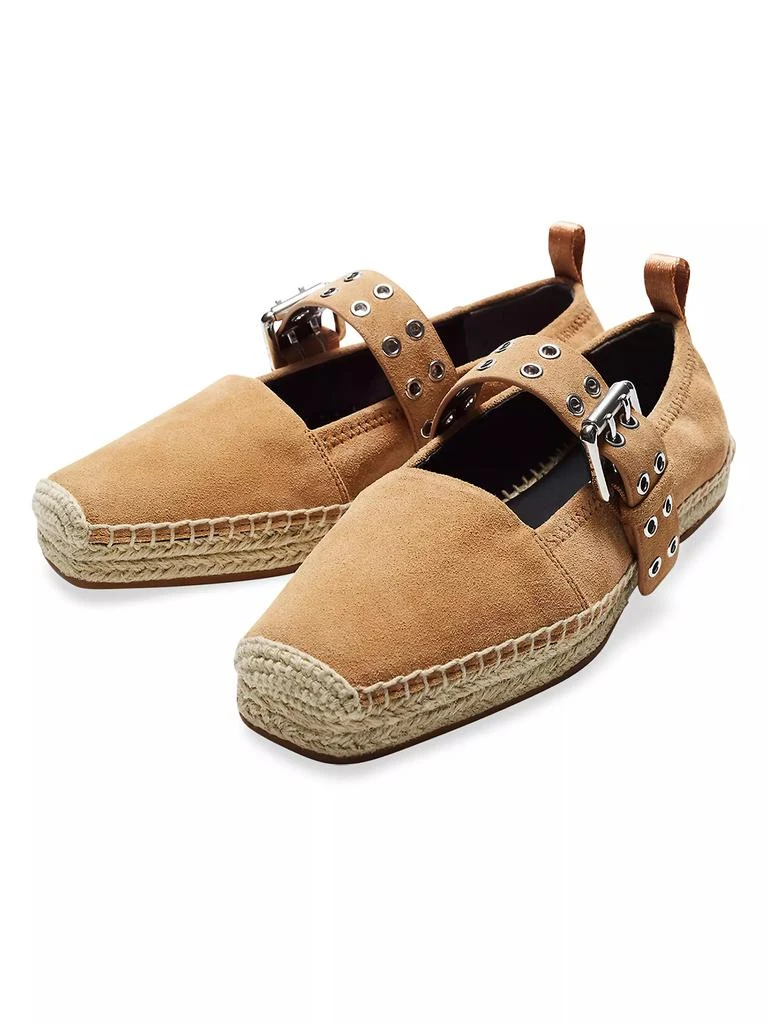 Rag & Bone Anteros Buckle-Detailed Suede Espadrilles 2