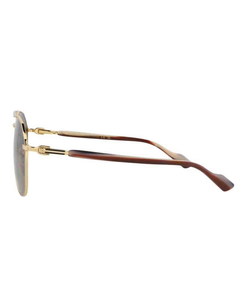Gucci Aviator-Frame Metal Sunglasses 3