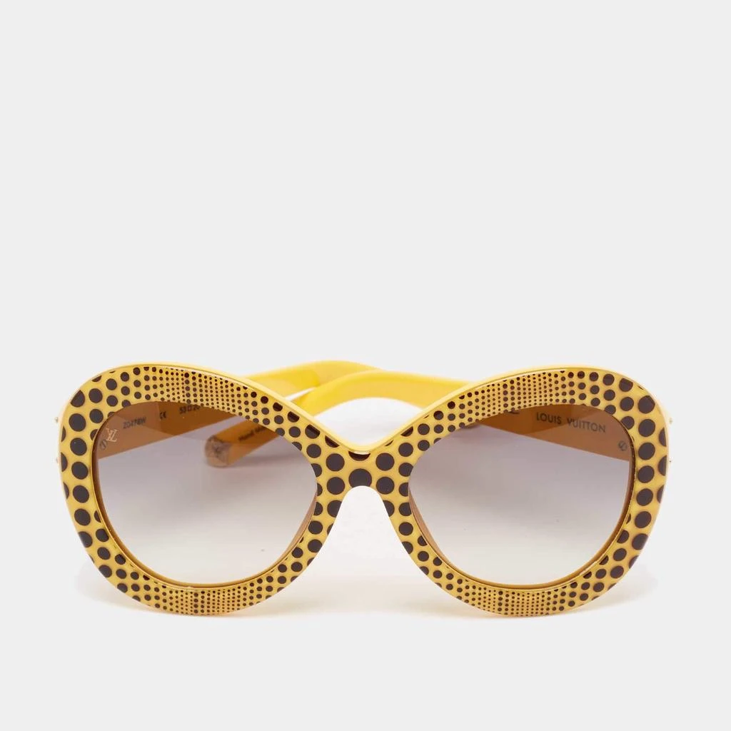 Louis Vuitton Louis Vuitton x Yayoi Kusama Yellow/Black Gradient Z0478W Oversized Sunglasses 1