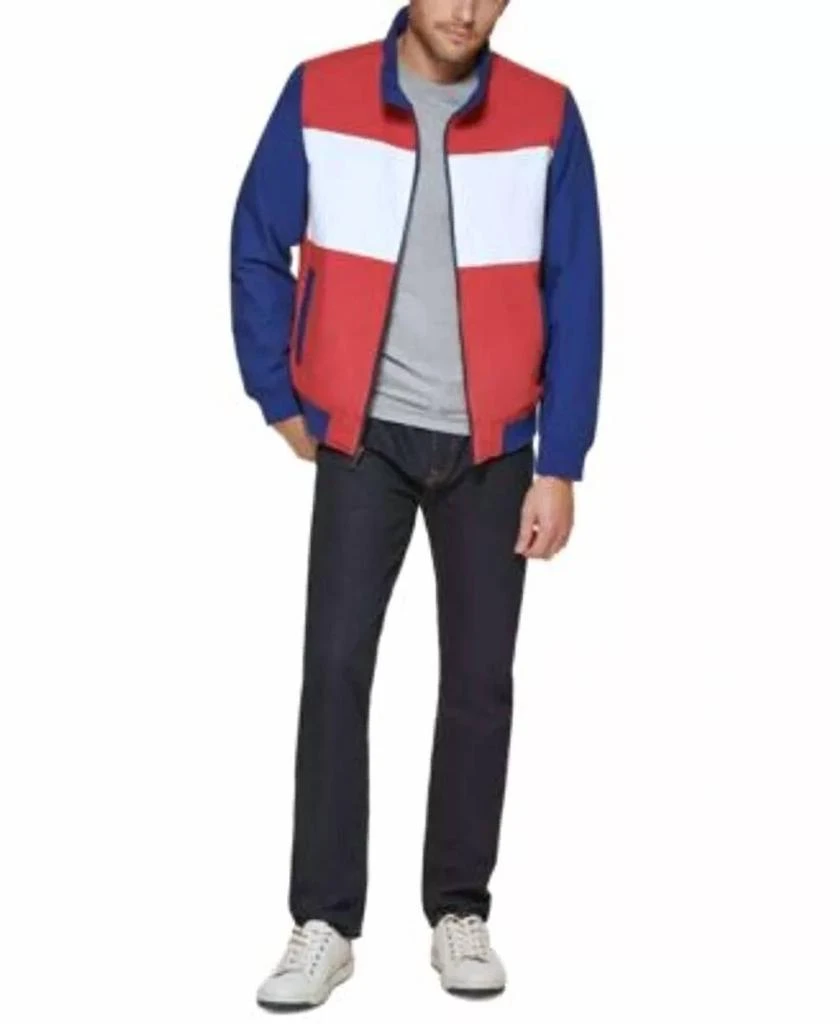 Club Room Men's Bomber Jacket In Red, Blue, White 4